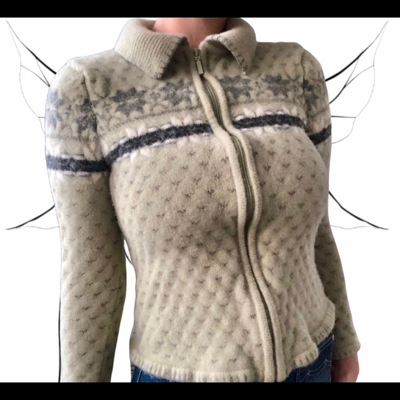 Sage green vintage wool sweater - Picture 1 of 3